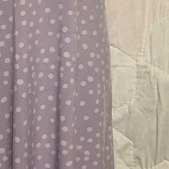 3XL LuLaRoe lavender polkadot maxi skirt. NWT - Picture 4 of 8